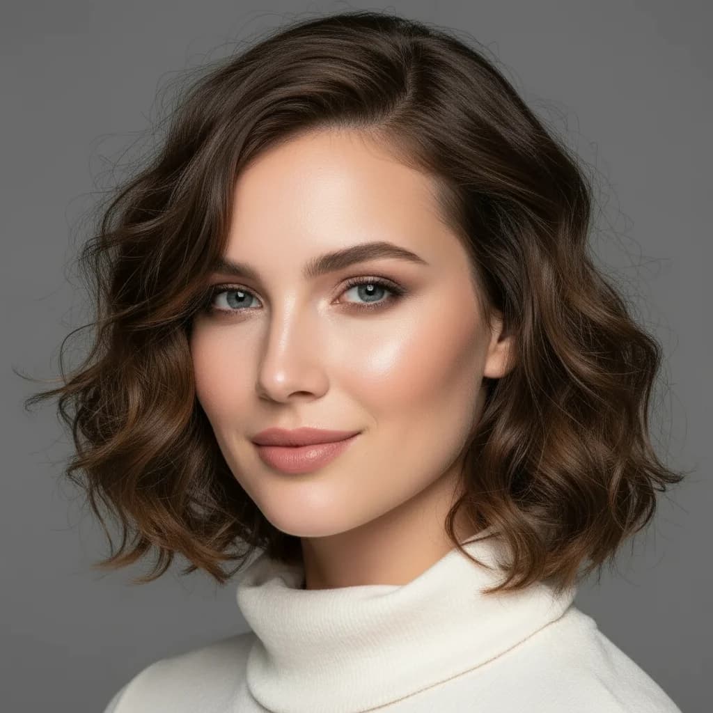 Soft wavy hairstyle reference for fine straight hair