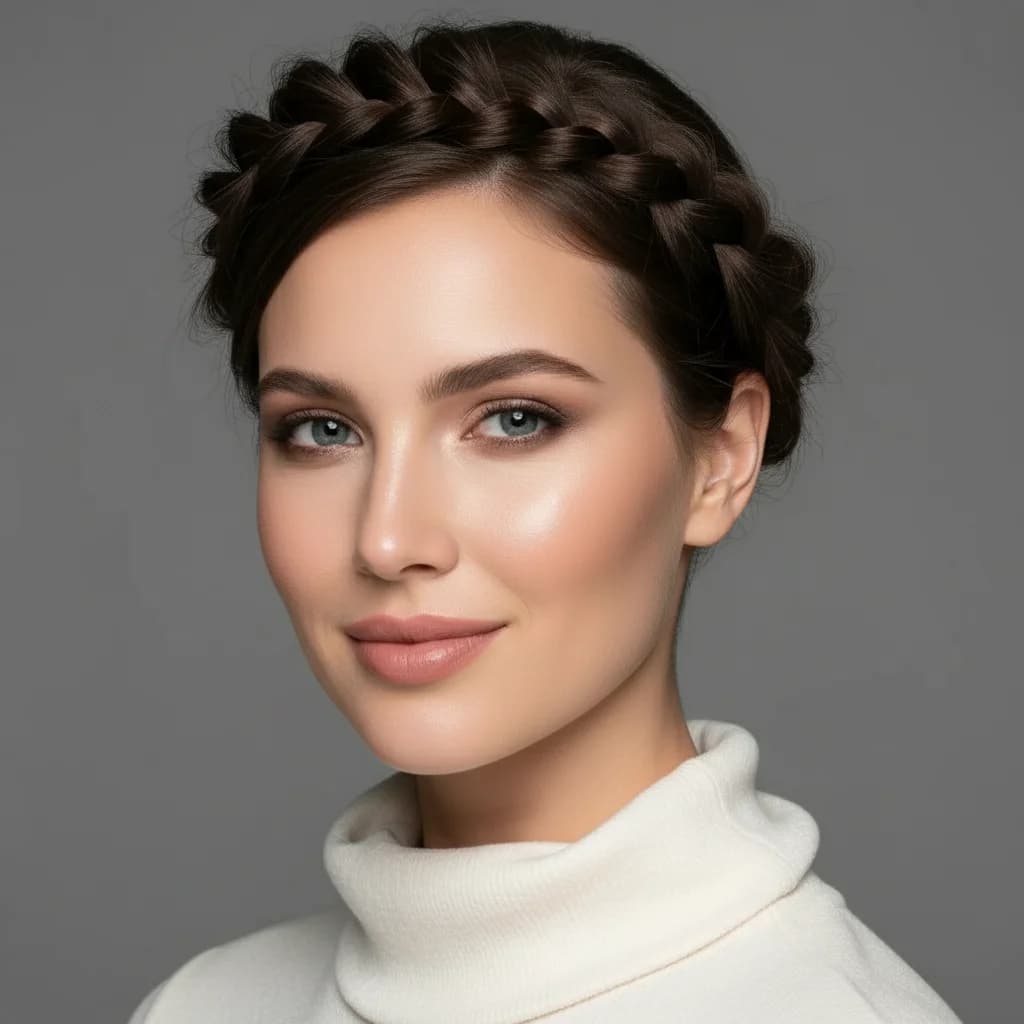 Braided wedding hairstyle reference for thin hair