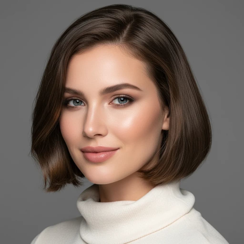 Classic bob hairstyle reference for thin fine hair