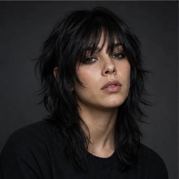 Layered Gothic Shag gothic hairstyle