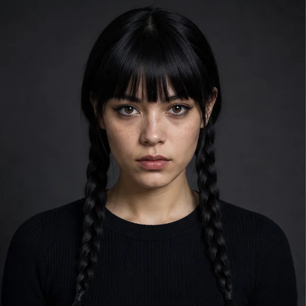 Gothic Twin Braids gothic hairstyle